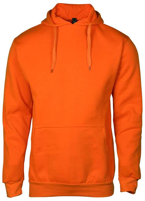 lightweight orange hoodie.